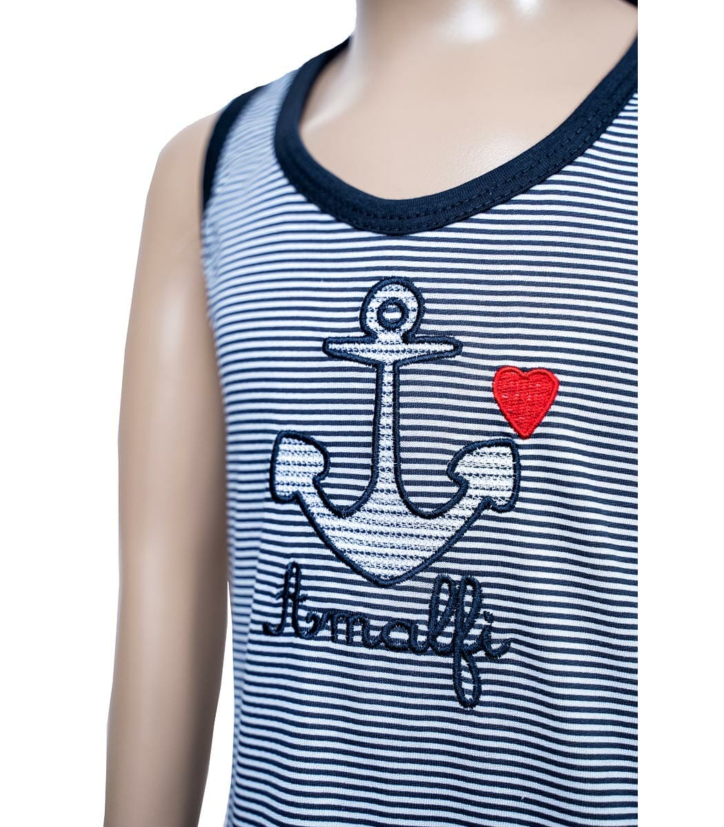 Vestitino bambina canottina con righino3