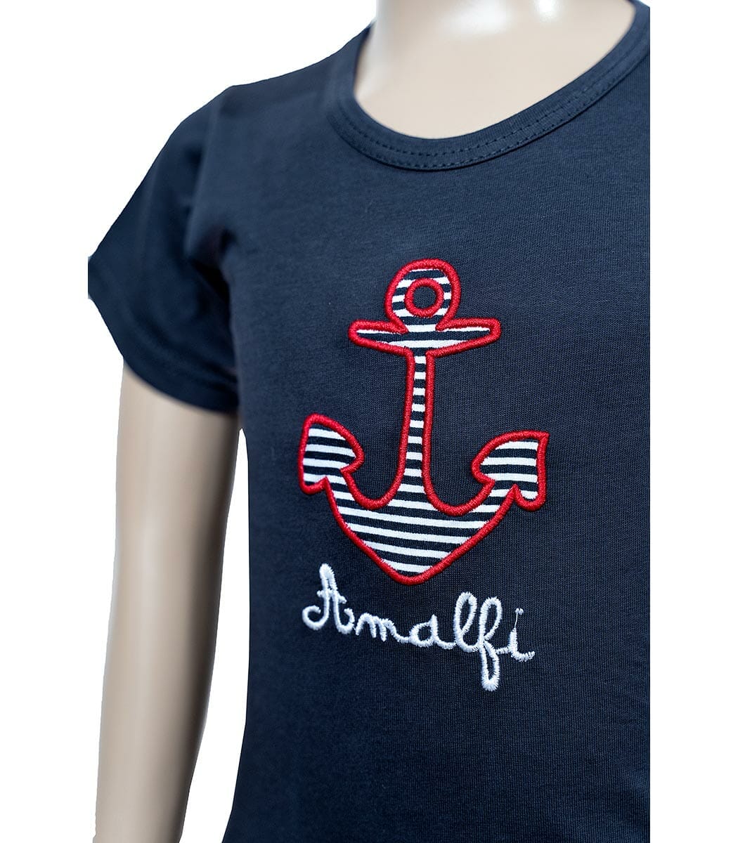 t shirt bambino ancora rossa 3