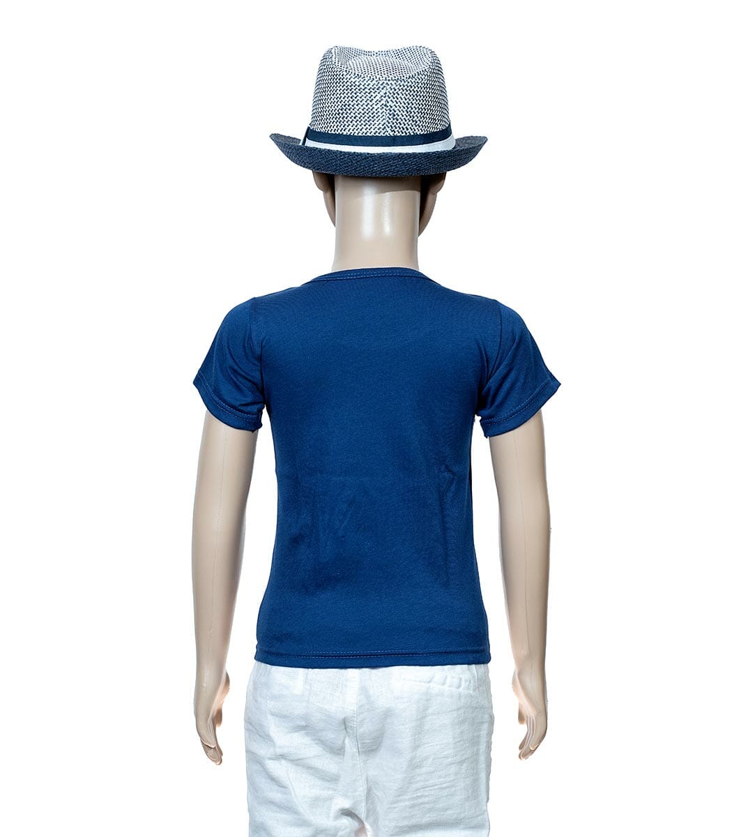 t shirt bambino azzurra little captain 4