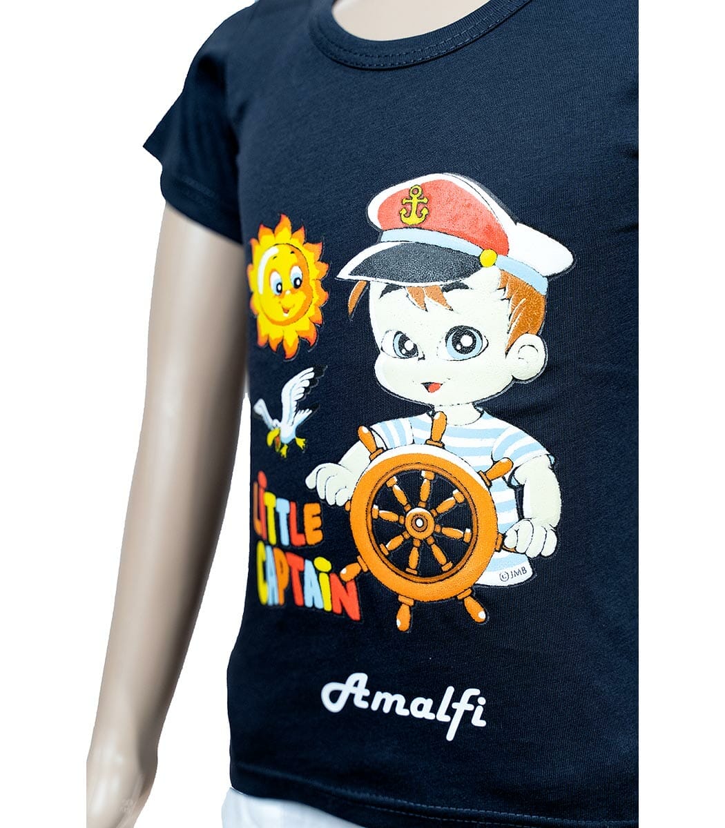 t shirt bambino blu little captain 3