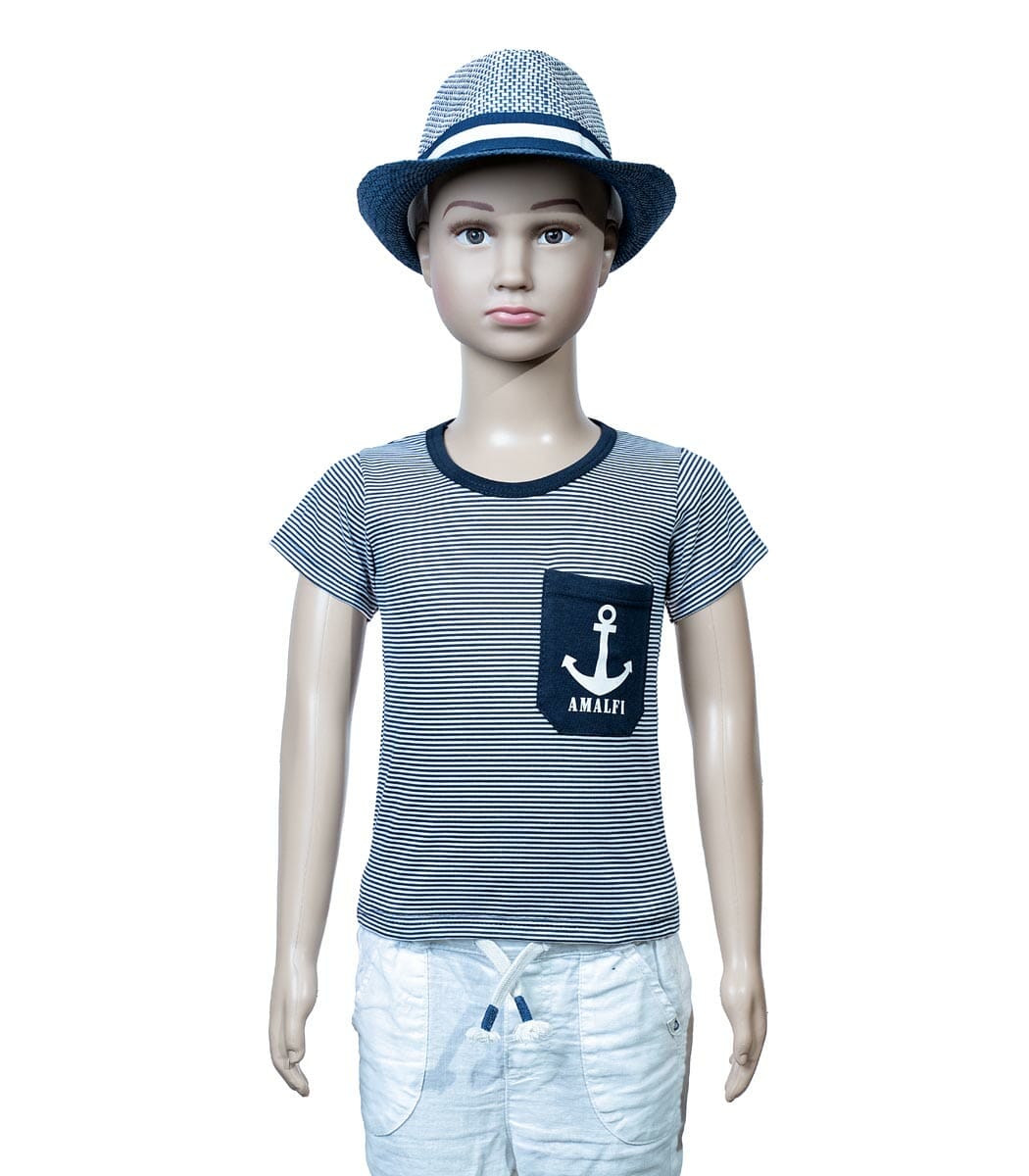 t shirt bambino marinaretto con taschino 1