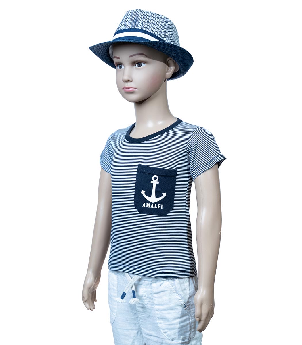 t shirt bambino marinaretto con taschino 2