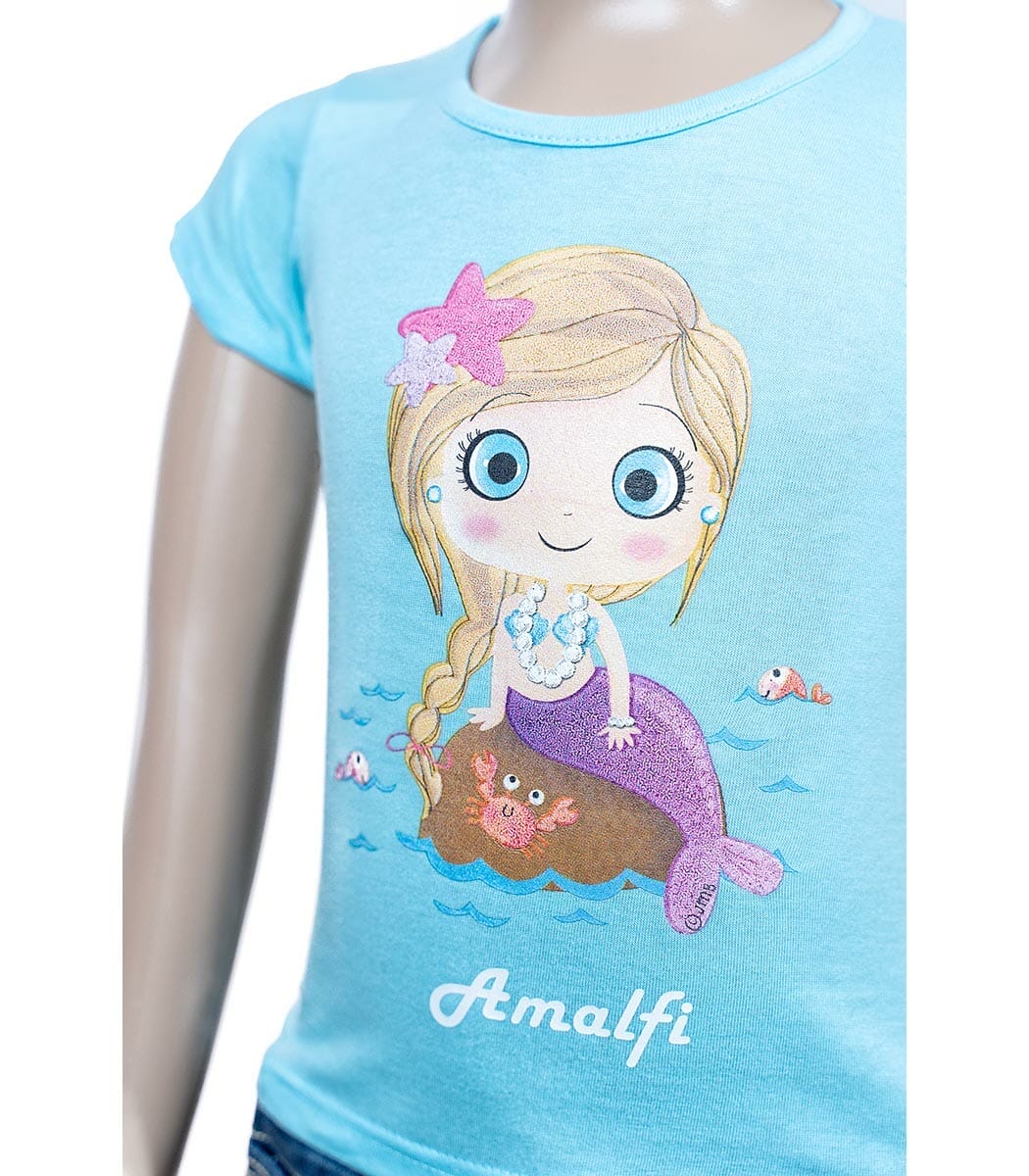 t shirt sirenetta su scoglio3